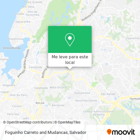 Foguinho Carreto and Mudancas mapa