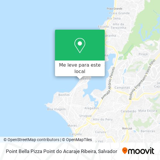 Point Bella Pizza Point do Acaraje Ribeira mapa