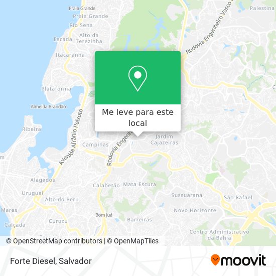 Forte Diesel mapa