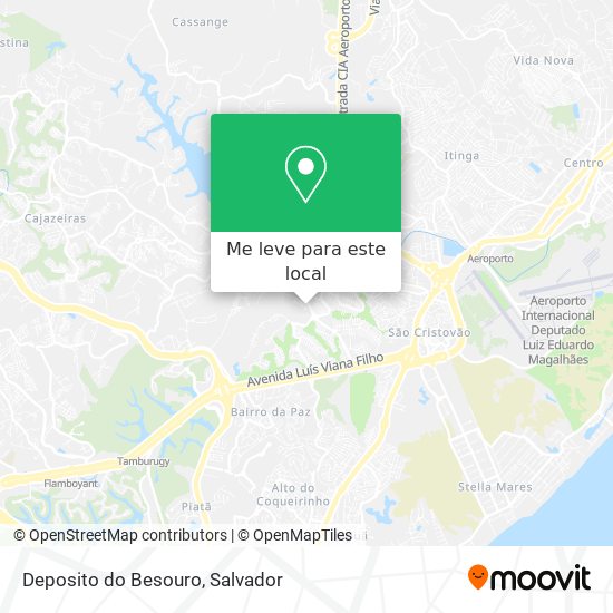 Deposito do Besouro mapa