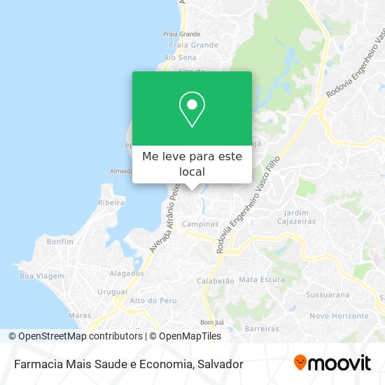 Farmacia Mais Saude e Economia mapa