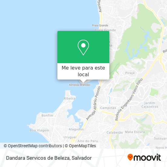 Dandara Servicos de Beleza mapa