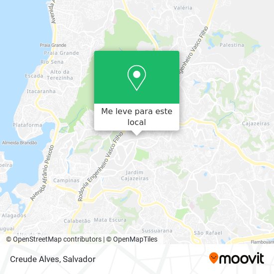 Creude Alves mapa