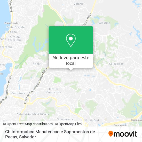 Cb Informatica Manutencao e Suprimentos de Pecas mapa