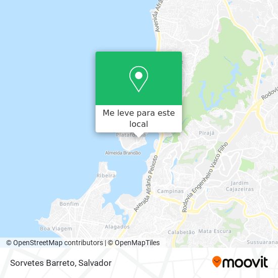 Sorvetes Barreto mapa
