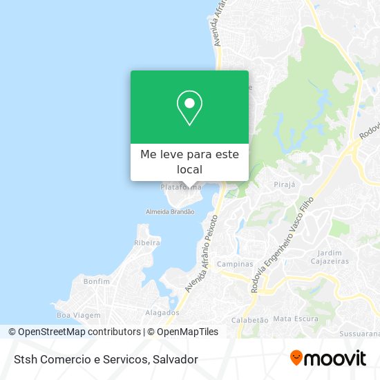 Stsh Comercio e Servicos mapa