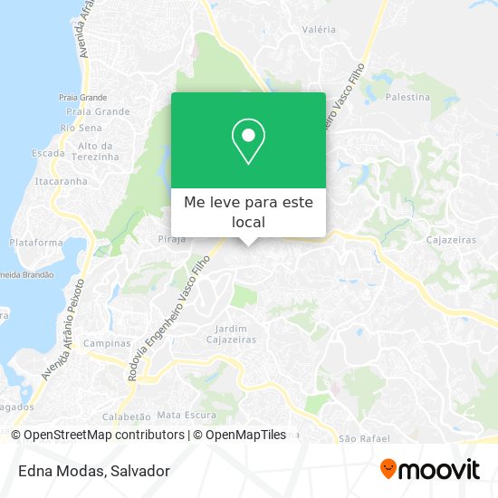 Edna Modas mapa