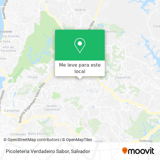Picoleteria Verdadeiro Sabor mapa