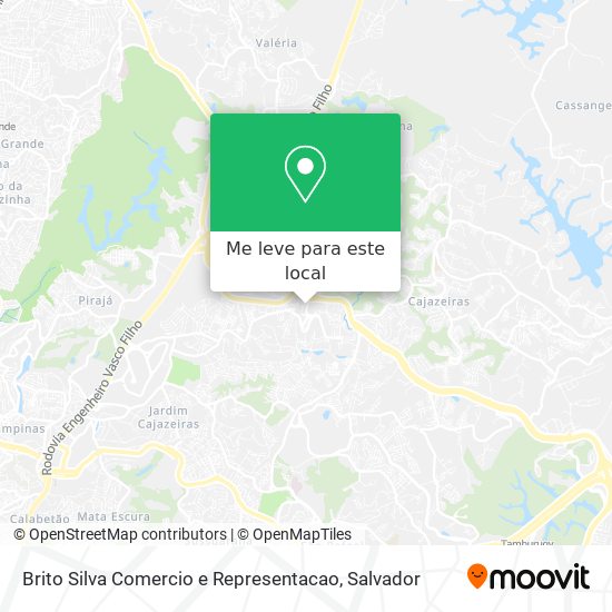 Brito Silva Comercio e Representacao mapa