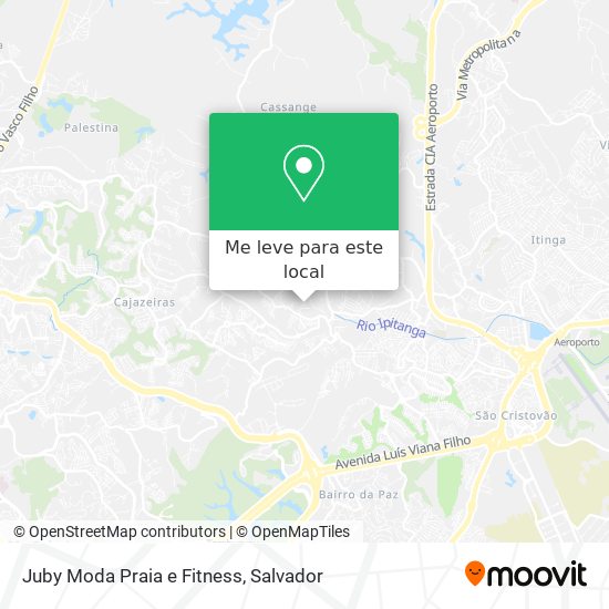 Juby Moda Praia e Fitness mapa