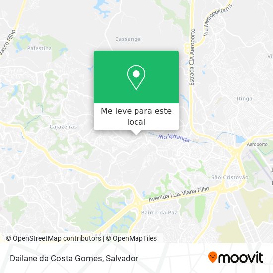 Dailane da Costa Gomes mapa