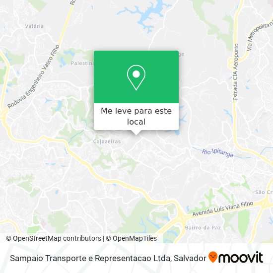 Sampaio Transporte e Representacao Ltda mapa