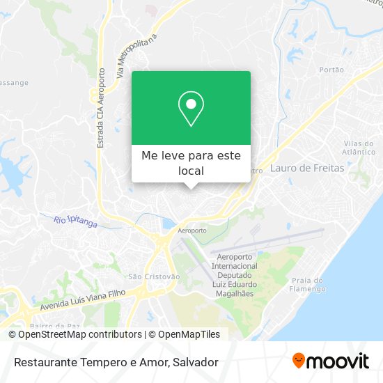 Restaurante Tempero e Amor mapa