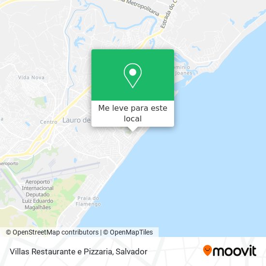 Villas Restaurante e Pizzaria mapa