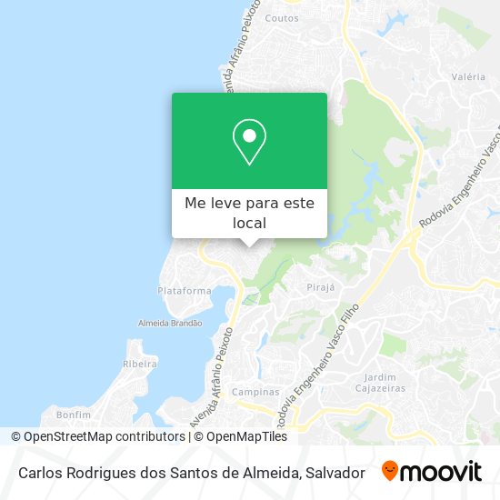 Carlos Rodrigues dos Santos de Almeida mapa