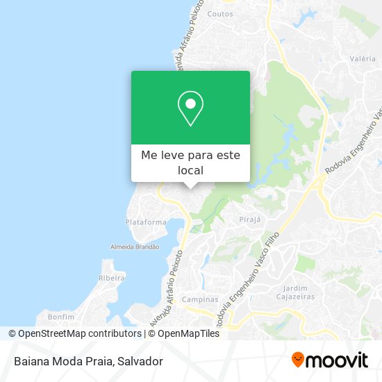 Baiana Moda Praia mapa