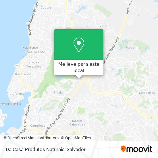 Da Casa Produtos Naturais mapa