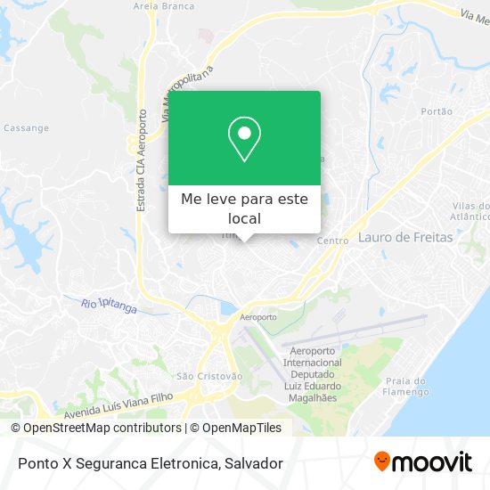 Ponto X Seguranca Eletronica mapa