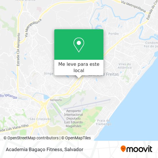 Academia Bagaço Fitness mapa
