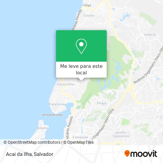 Acai da Ilha mapa