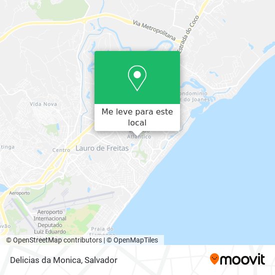 Delicias da Monica mapa