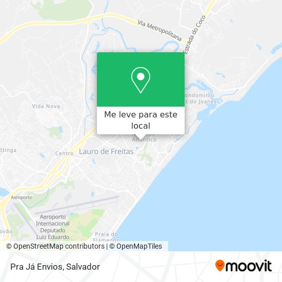 Pra Já Envios mapa
