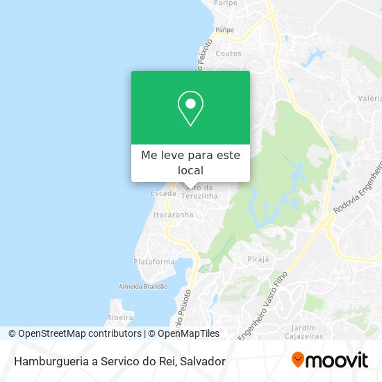 Hamburgueria a Servico do Rei mapa