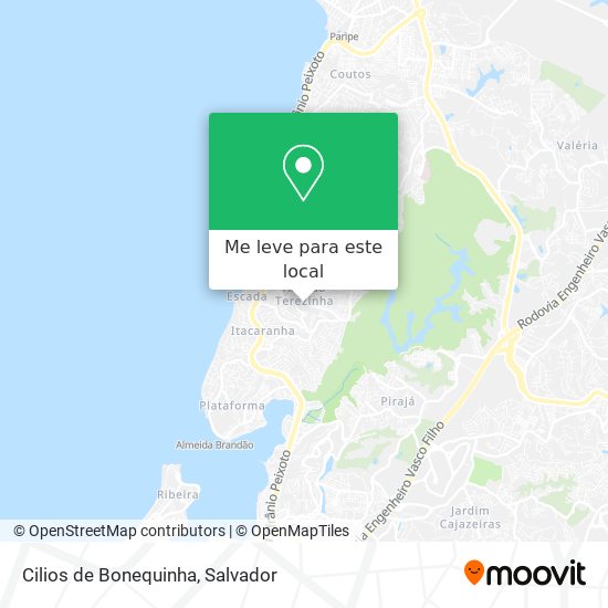 Cilios de Bonequinha mapa