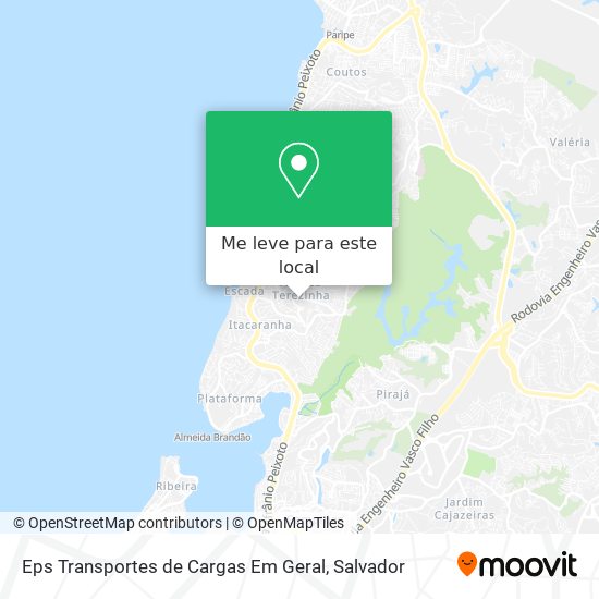 Eps Transportes de Cargas Em Geral mapa