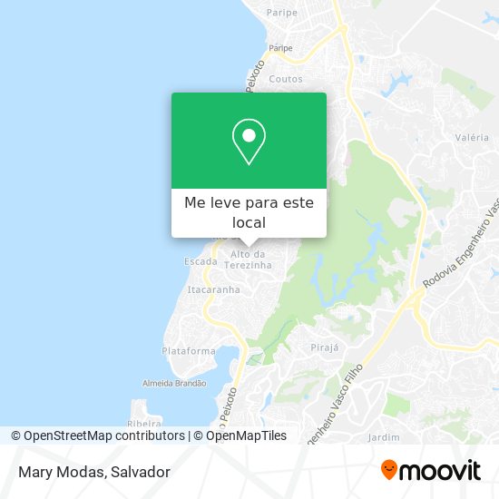 Mary Modas mapa