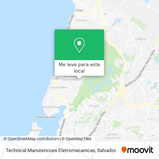 Technical Manutencoes Eletromecanicas mapa