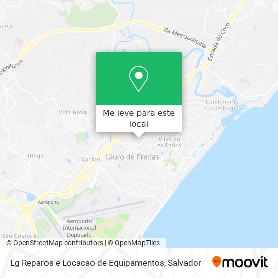 Lg Reparos e Locacao de Equipamentos mapa