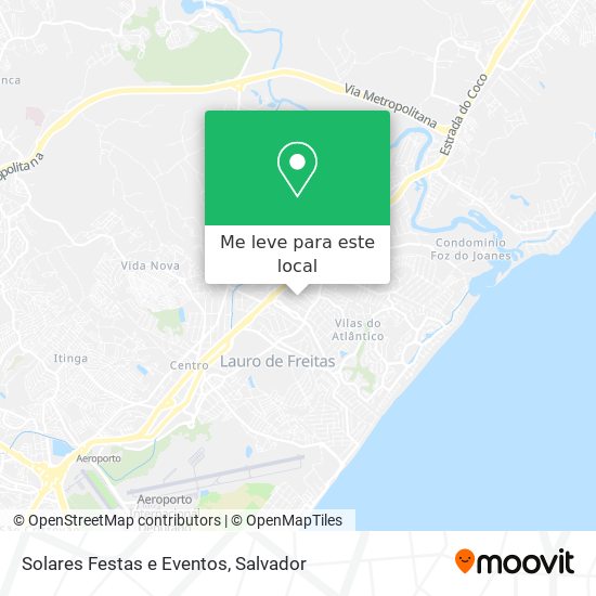 Solares Festas e Eventos mapa