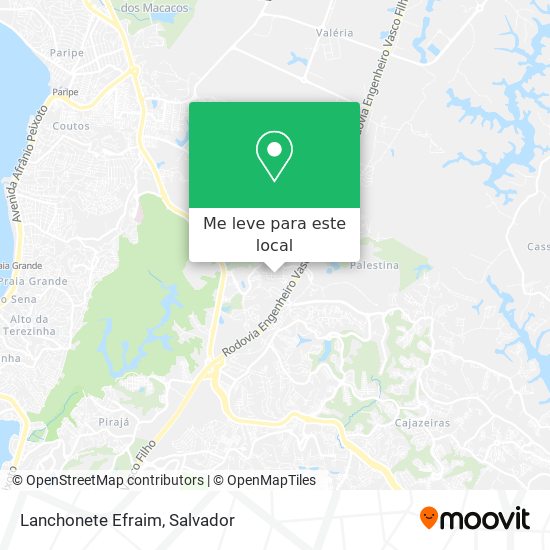 Lanchonete Efraim mapa