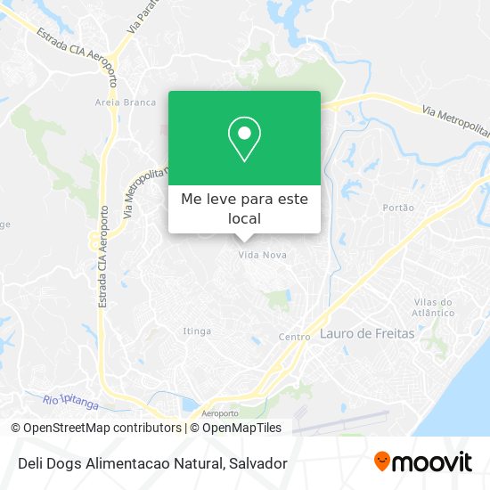 Deli Dogs Alimentacao Natural mapa