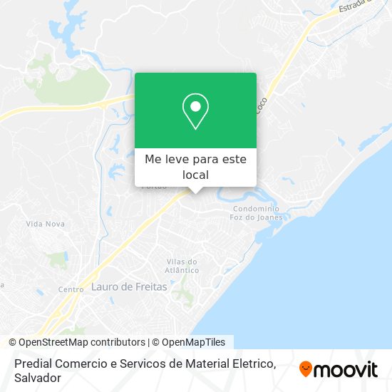 Predial Comercio e Servicos de Material Eletrico mapa