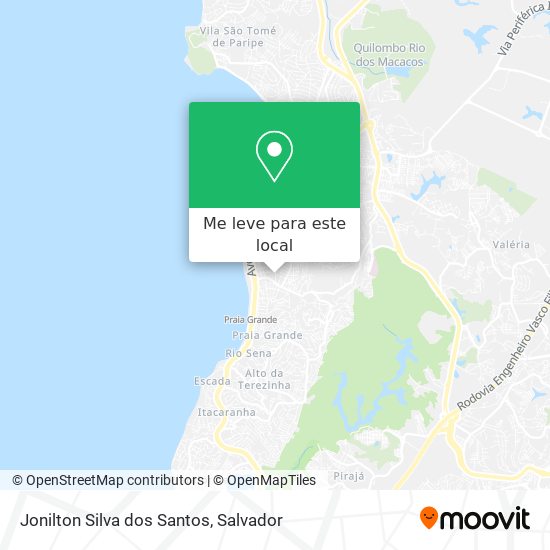 Jonilton Silva dos Santos mapa