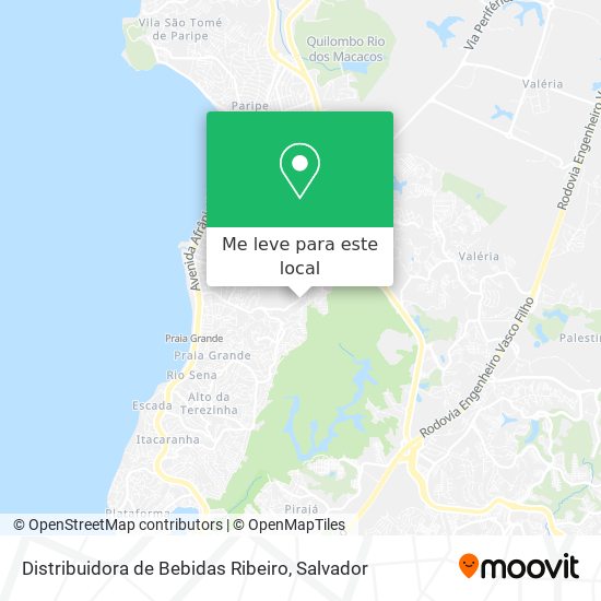 Distribuidora de Bebidas Ribeiro mapa