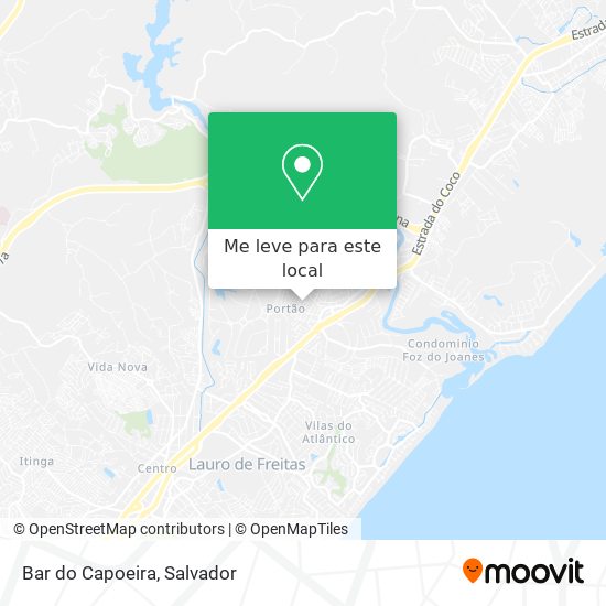 Bar do Capoeira mapa