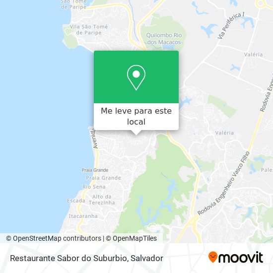 Restaurante Sabor do Suburbio mapa