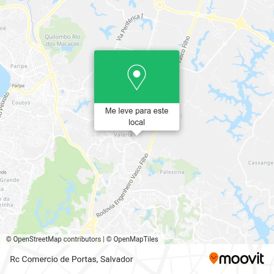 Rc Comercio de Portas mapa