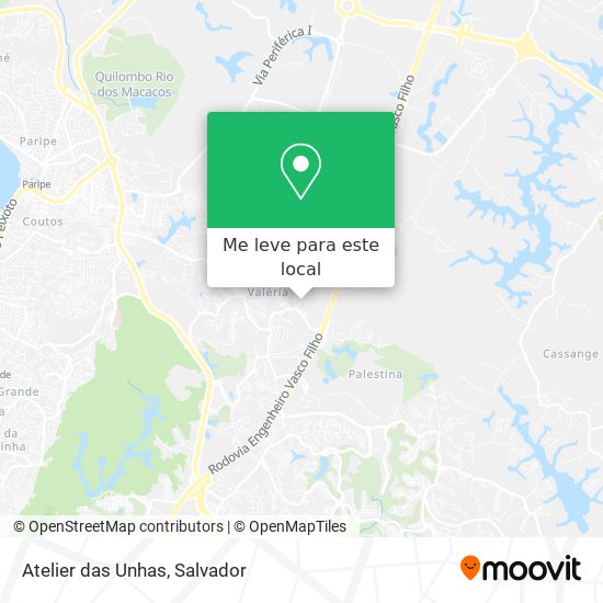 Atelier das Unhas mapa