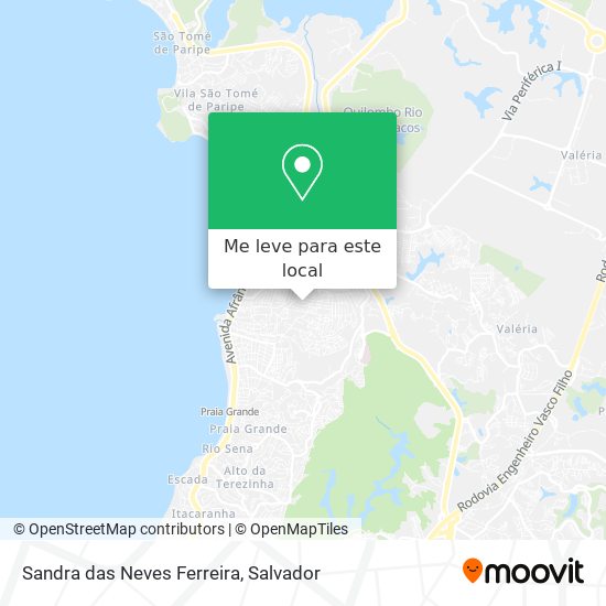 Sandra das Neves Ferreira mapa