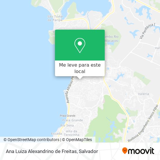 Ana Luiza Alexandrino de Freitas mapa