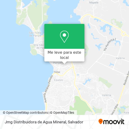 Jmg Distribuidora de Agua Mineral mapa