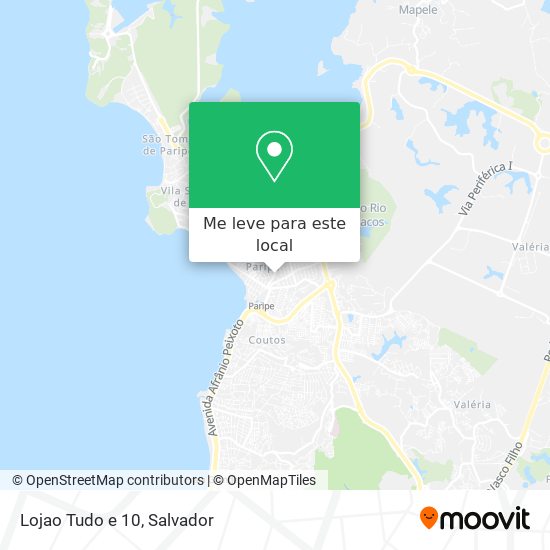 Lojao Tudo e 10 mapa