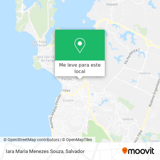 Iara Maria Menezes Souza mapa