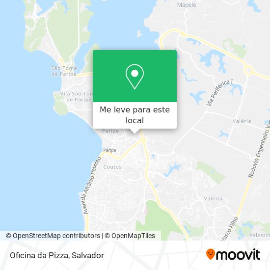 Oficina da Pizza mapa