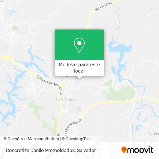 Concretize Danilo Premoldados mapa