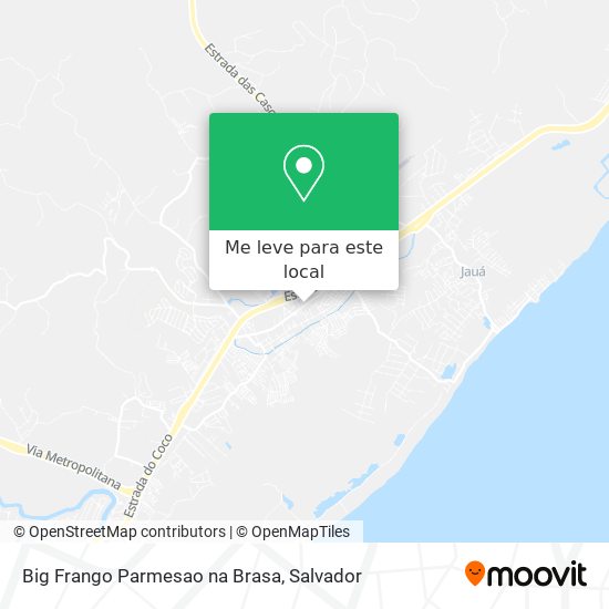 Big Frango Parmesao na Brasa mapa